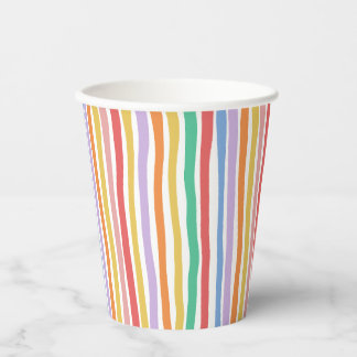 Colorful Stripe  Pappbecher