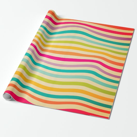 Colorful Striped Seamless Pattern. illustration. b Geschenkpapier (Ungerollt)