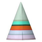 Colorful Stripes Birthday Party Hat Partyhütchen (Rückseite)