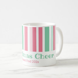 Colorful Stripes Christmas Kaffeetasse