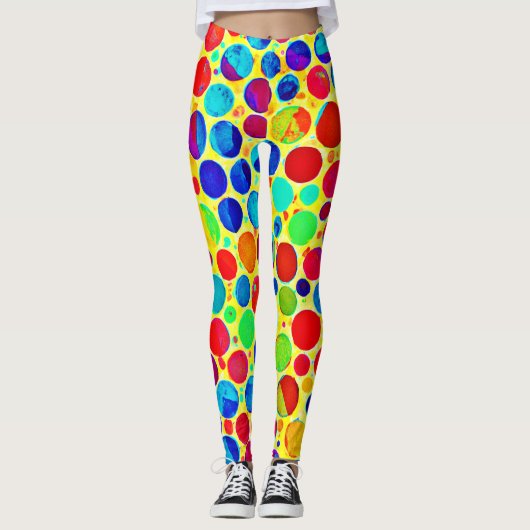 Colorful Stylish and Chic Pattern Leggings (Vorderseite)