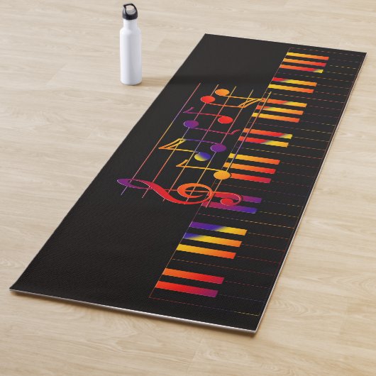 Colorful Stylish Musical Keyboard Yogamatte (Beispiel)