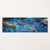 Colorful Stylish Sea Life Yogamatte (Vorderseite (Horizontal))