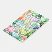 Colorful Summer Succulent Botanical Garden Post-it Klebezettel (angewinkelt)