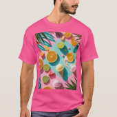 Colorful Summer Vibes Tropical Design – Bright Cit T-Shirt (Vorderseite)