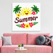 Colorful Summer Wall Art  Leinwanddruck (Insitu (Wohnzimmer))