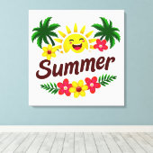 Colorful Summer Wall Art  Leinwanddruck (Insitu (Holzboden))