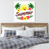 Colorful Summer Wall Art  Leinwanddruck (Insitu (Schlafzimmer))