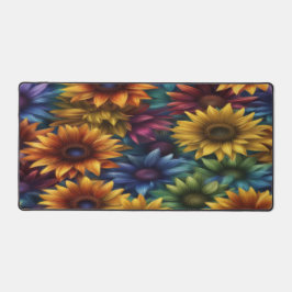 Colorful Sunflowers - Desk Mat Schreibtischunterlage