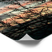 Colorful Sunset Poster (Ecke)
