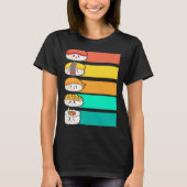 Colorful Sushi Japanese Food Sashimi T-Shirt (Vorderseite)