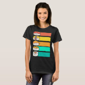 Colorful Sushi Japanese Food Sashimi T-Shirt (Vorne ganz)