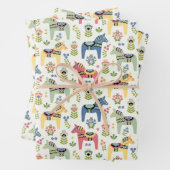 Colorful Swedish Dala Horses Geschenkpapier Set (Beispiel)
