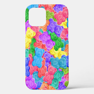 Colorful sweet jelly bears, gummy candies. Seamles iPhone 12 Hülle