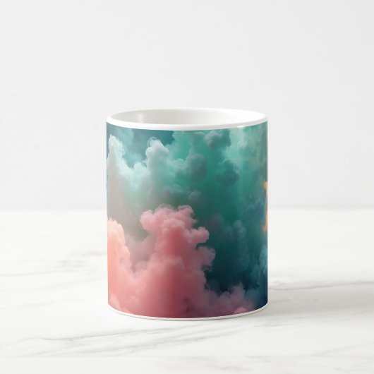 Colorful Swirled Clouds Kaffeetasse (Mittel)