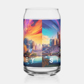 Colorful Sydney Skyline Dosenglas (Links)