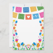 Colorful Talavera Mexican Rehearsal Dinner Einladung (Rückseite)