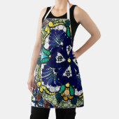 colorful talavera pottery mexican blue photo art schürze (InSitu)