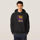 Colorful Team Design with Graphic and Text Hoodie (Vorne ganz)