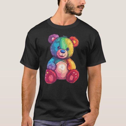 Colorful Teddy Bear (3) T-Shirt (Vorderseite)