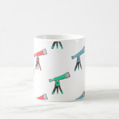 Colorful Telescope Pattern Kaffeetasse (Mittel)