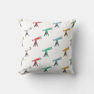 Colorful Telescope Pattern Kissen