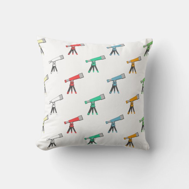 Colorful Telescope Pattern Kissen (Vorderseite)