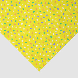 Colorful Terrazzo Confetti Pattern Bright Lemonade Seidenpapier