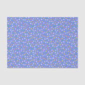 Colorful Terrazzo Confetti Pattern Dusty Blue Seidenpapier (Vorderseite)