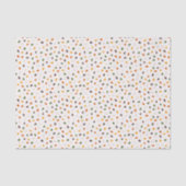 Colorful Terrazzo Confetti Pattern Warm Retro Seidenpapier (Vorderseite)