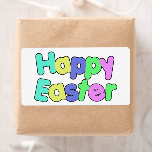 Colorful Text Happy Easter   (Insitu)