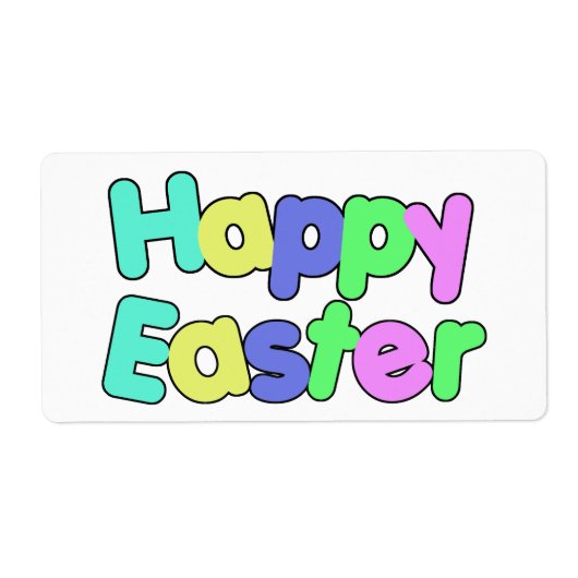 Colorful Text Happy Easter   (Vorne)