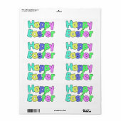 Colorful Text Happy Easter   (Vorne)