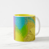 "Colorful Texture Mix" Designer Coffee Tasse (VorderseiteRechts)