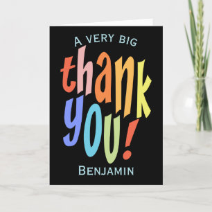 Colorful Thank You Appreciation Card Dankeskarte