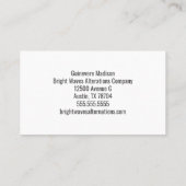 Colorful Thread Seamstress Sewing Company  Visitenkarte (Rückseite)