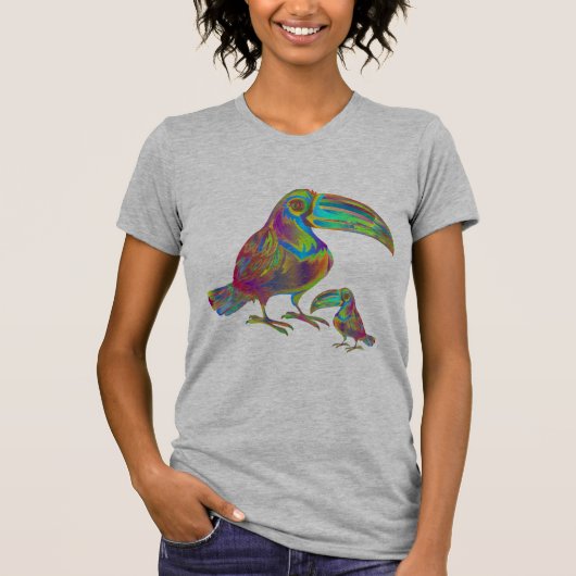 Colorful Toucan Art Tee – Bird Lover Gift (Vorderseite)