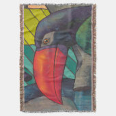 Colorful Toucan Graffiti Decke (Vorderseite Vertikal)