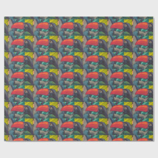 Colorful Toucan Graffiti Geschenkpapier