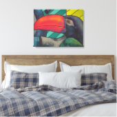 Colorful Toucan Graffiti Leinwanddruck (Insitu (Schlafzimmer))