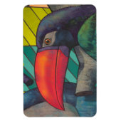 Colorful Toucan Graffiti Magnet (Vertikal)