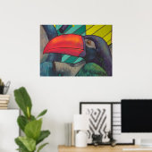 Colorful Toucan Graffiti Poster (Heimbüro)