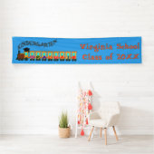 Colorful Train Kindergarten Graduate Banner (Insitu)