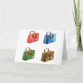 Colorful Travel Briefcase Collection Karte (Vorderseite)