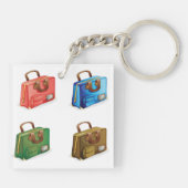 Colorful Travel Briefcase Collection Schlüsselanhänger (Rückseite)