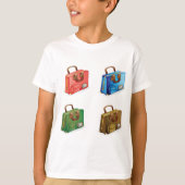 Colorful Travel Briefcase Collection T-Shirt (Vorderseite)
