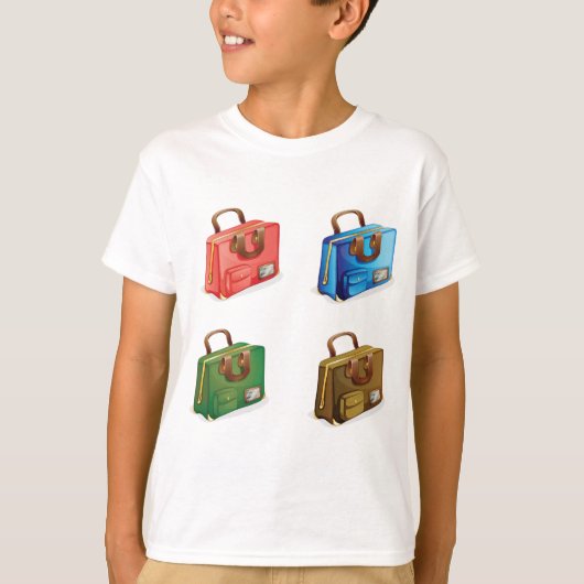 Colorful Travel Briefcase Collection T-Shirt (Vorderseite)