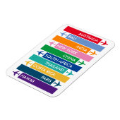 Colorful Travel Bucket Magnet (Linke Seite)