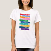 Colorful Travel Bucket T-Shirt (Vorderseite)