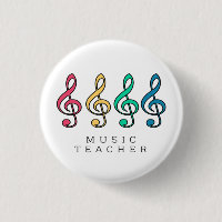 Colorful Treble Clef Music Teacher
